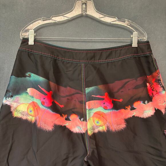 Vintage OP Ocean Pacific Board Shorts 34 Surf Swim Trunks Tropical Surfing Skate - Picture 14 of 16